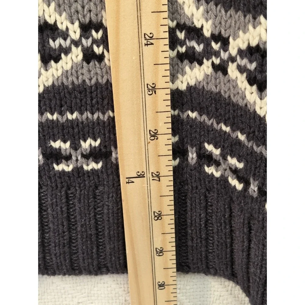 GH Bass Sweater Mens L Chunky Cable Knit Fisherman‎ Nordic Fair Isle Pullover